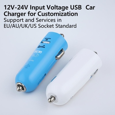 kopen Dual USB Car Charger 2.4A 3.0A Uitgang voor 12V-24V Input EU/AU/UK/US online manufacture