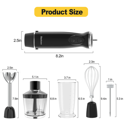 Goede prijs. Slim ergonomisch multifunctioneel handblender DC-motor met laag geluid online