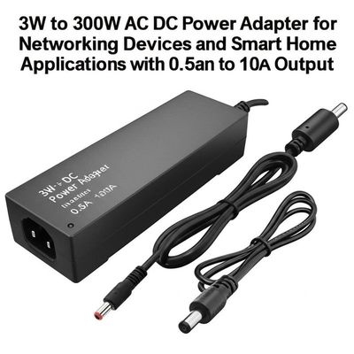 Goede prijs. 3W to 300W AC DC Power Adapter for Networking Devices and Smart Home Applications with 0.5A to 10A Output online